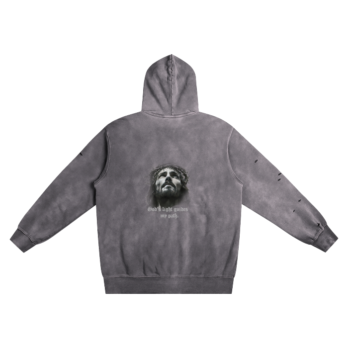 Hand-Frayed Hoodie