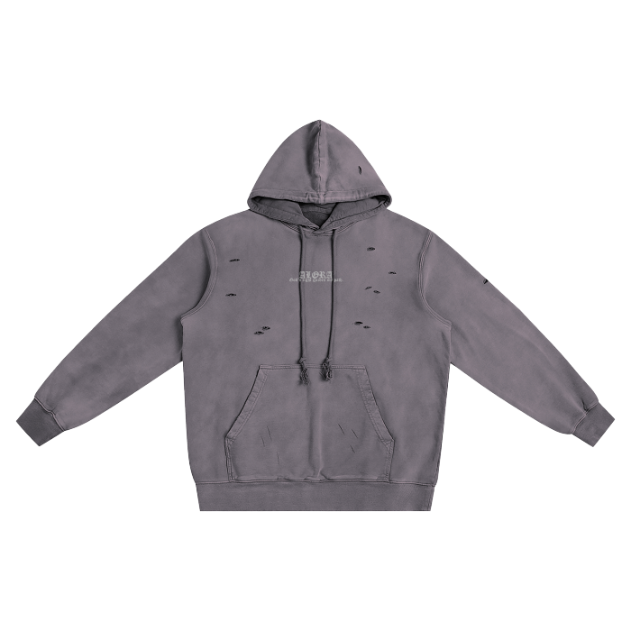 Hand-Frayed Hoodie