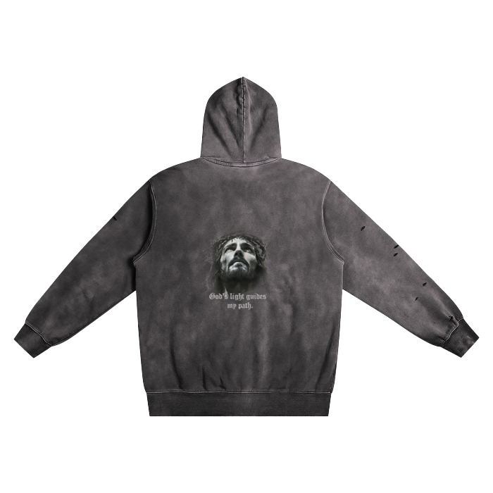 Hand-Frayed Hoodie