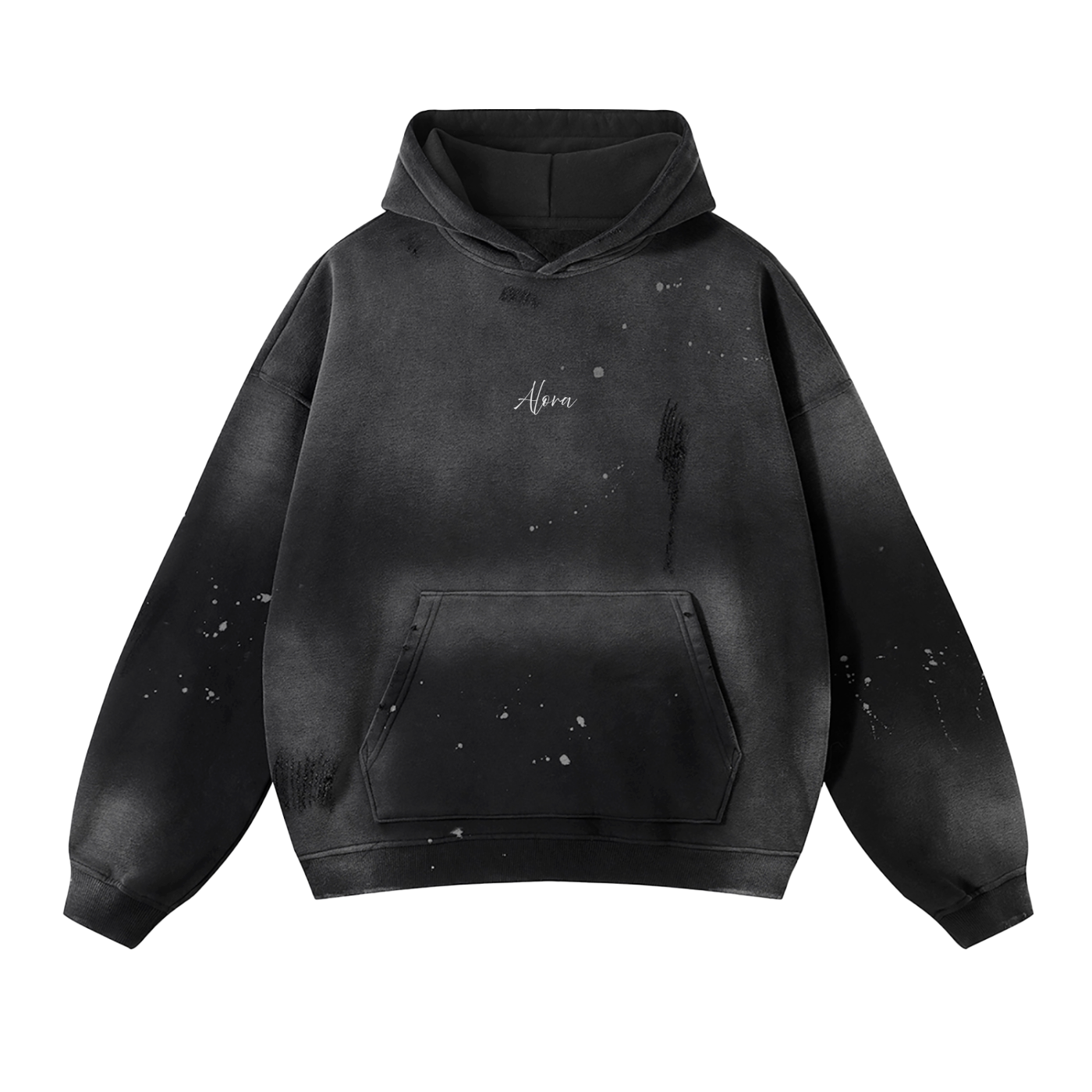 Frayed Fleece Hoodie